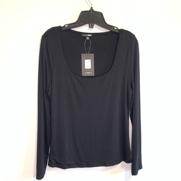Fashion Nova long sleeve black top #105 - Picture 1 of 7